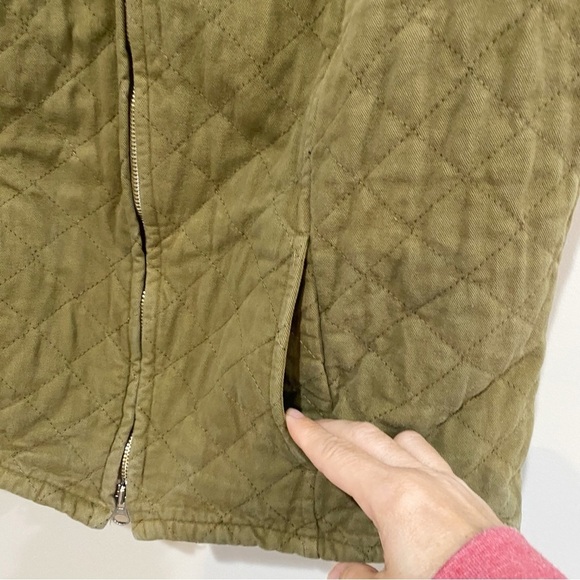 CUT LOOSE Green Quilted Vest Pockets Size XL Lagenlook Classic - Picture 4 of 8